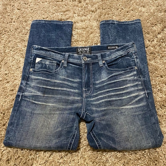 ❌SOLD❌Buckle Salvage Mayhem Straight regular fit mens jeans 36R - Picture 4 of 16